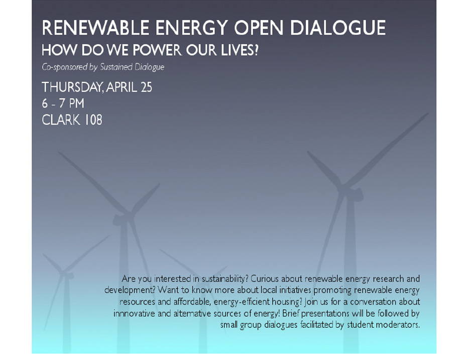 renewable energy open dialogue